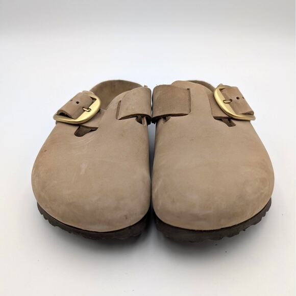Birkenstock Boston Big Buckle Clogs Unisex Tobacco Brown Size US W7/M5 EU38 - Picture 2 of 11